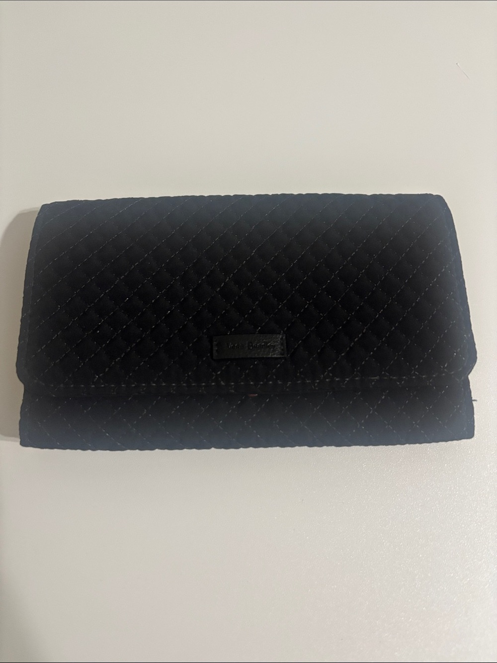 Vera Bradley Quilted Black Clutch Wallet